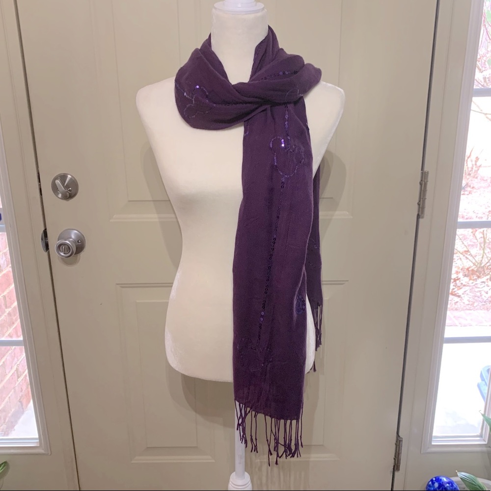 Disney w/ Mickey Accent Purple Scarf